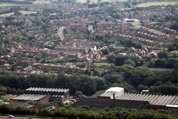 Stocksbridge steelworks and town in Pennine Hills near Sheffield Yorkshire England. (Photo By: Geography Photos/Universal Images Group via Getty Images)
