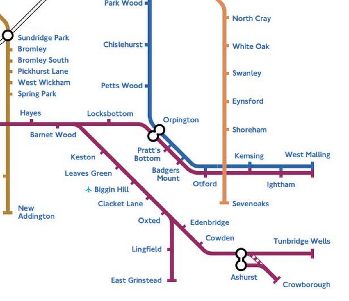 Reimagined London Underground map