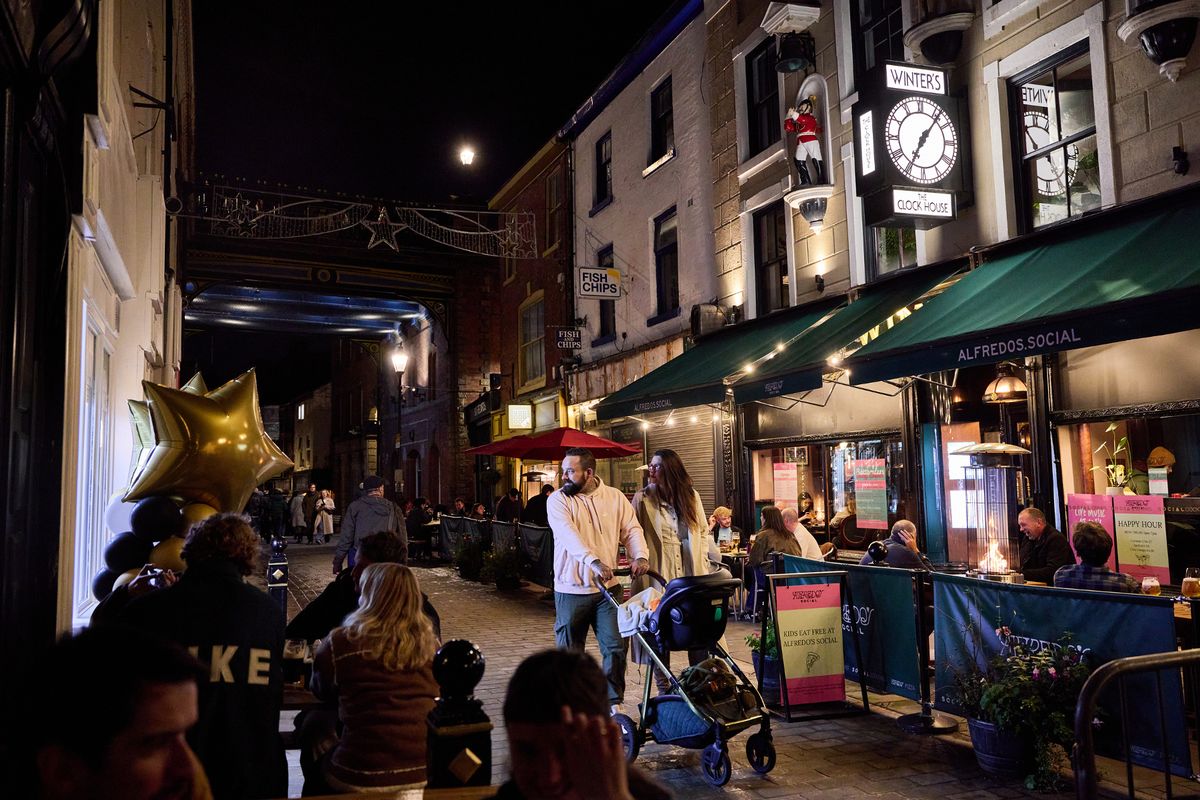 The Underbanks in Stockport town centre 