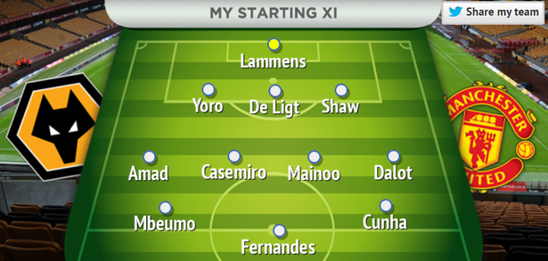 Steven's Manchester United team to take on Wolves