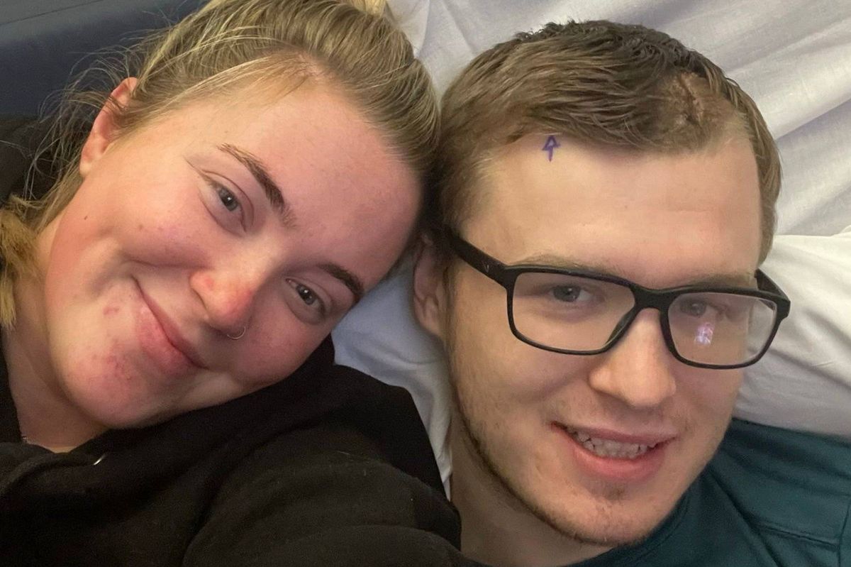 Kieran Shingler and his partner Abbie Henstock