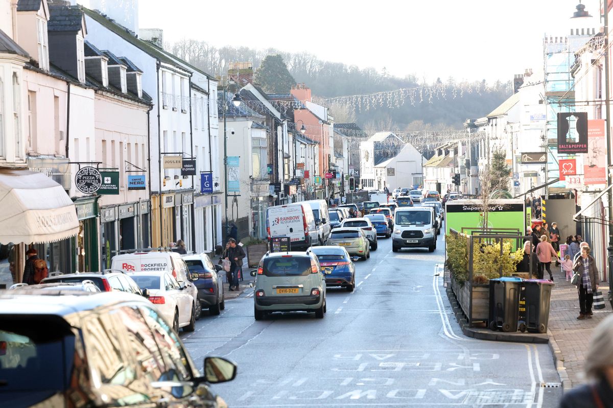 A busy high street