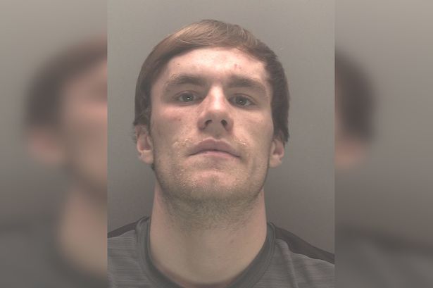 Wesley Bradley, 21, was jailed for two years and 11 months