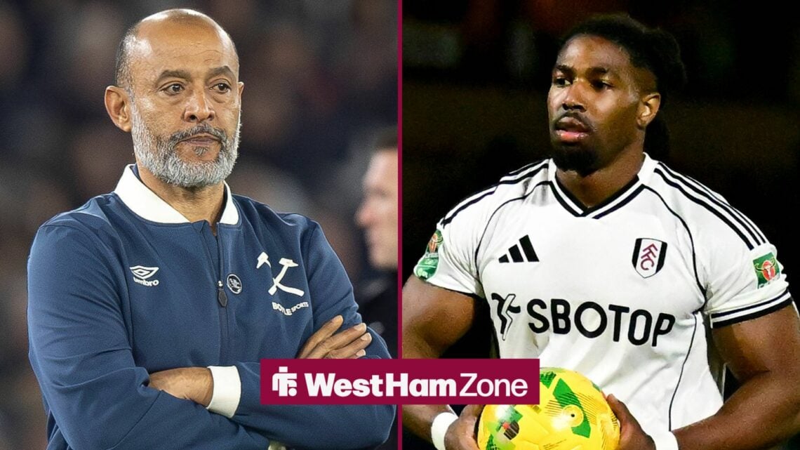 Nuno Espirito Santo looking at Adam Traore.