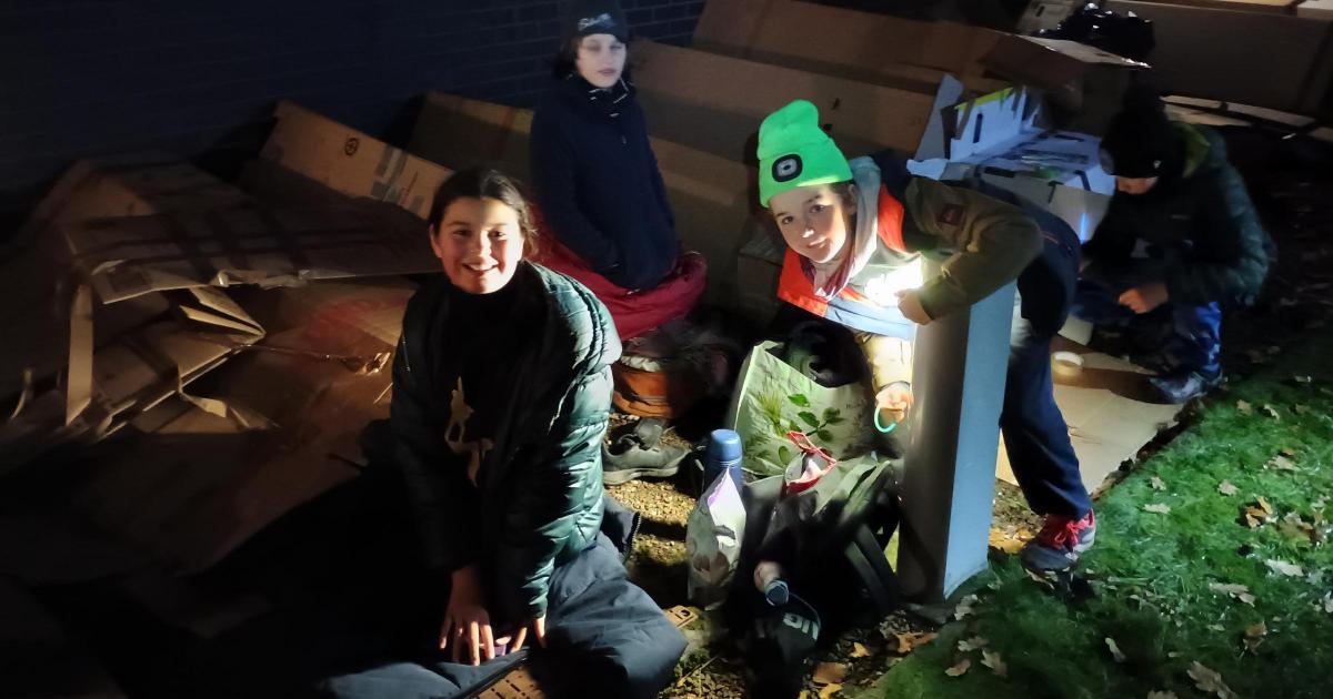 Musselburgh Scouts 'sleep rough' to help homeless people