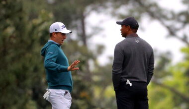 Justin Thomas and Tiger Woods