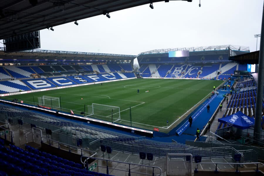General view inside Birmingham City's St. Andrew's before the match