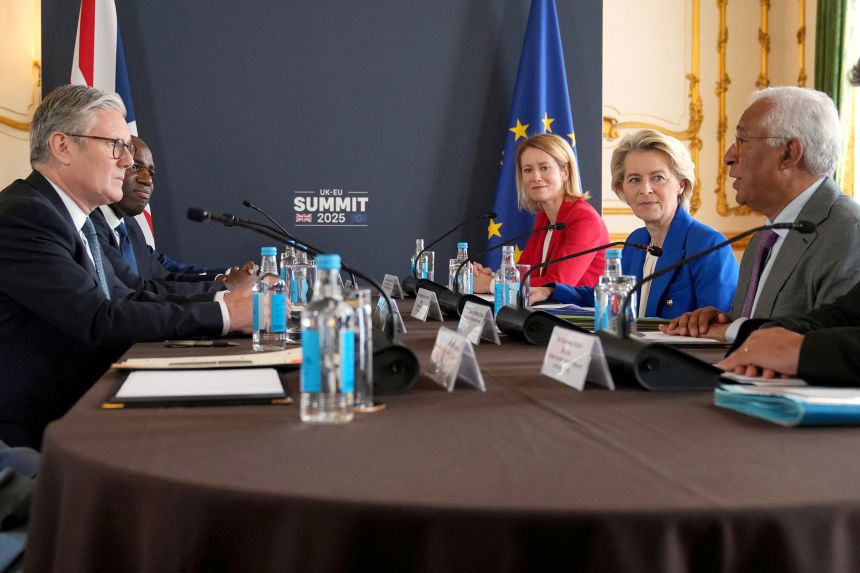 Prime Minister Keir Starmer took part in the UK-EU summit in London in May.