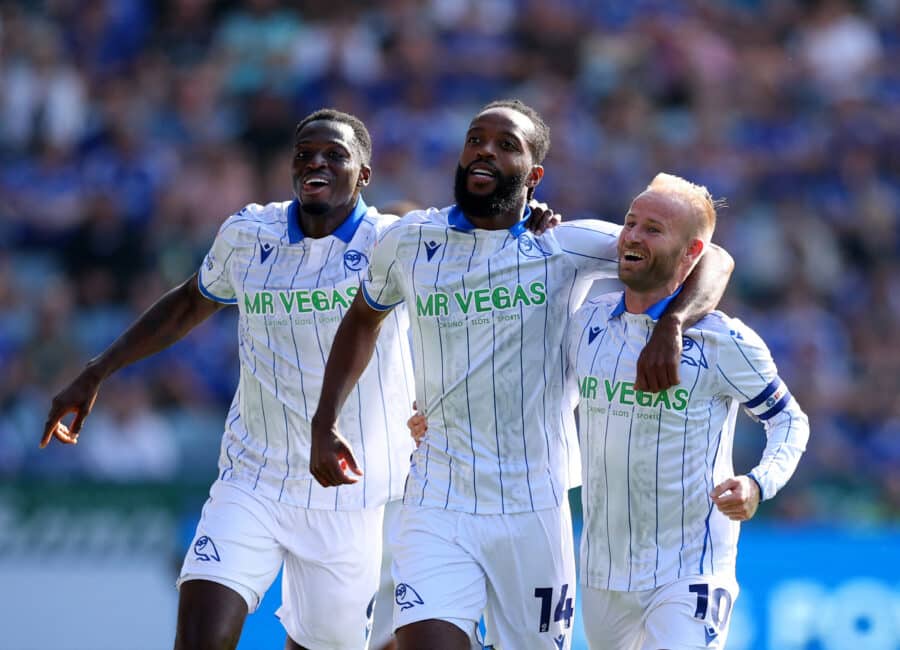 SWFC - Sheffield Wednesday's Nathaniel Chalobah celebrates scoring their first goal with Dominic Iorfa and Barry Bannan