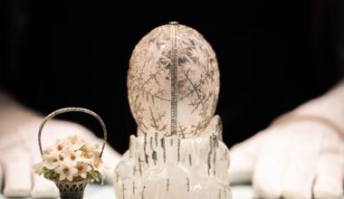 Jewel-studded Faberge egg sells for record £22.9m at London auction