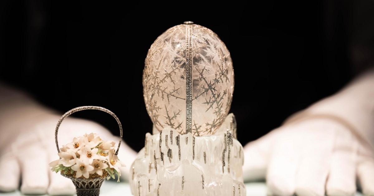 Jewel-studded Faberge egg sells for record £22.9m at London auction