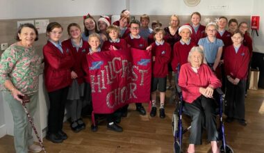 Hillcrest Academy pupils in Downham Market visit care home