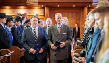 Reading School visited by Prince Edward, Duke of Edinburgh