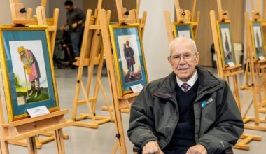 Paintings by hospice patient in Bishop Auckland exhibition