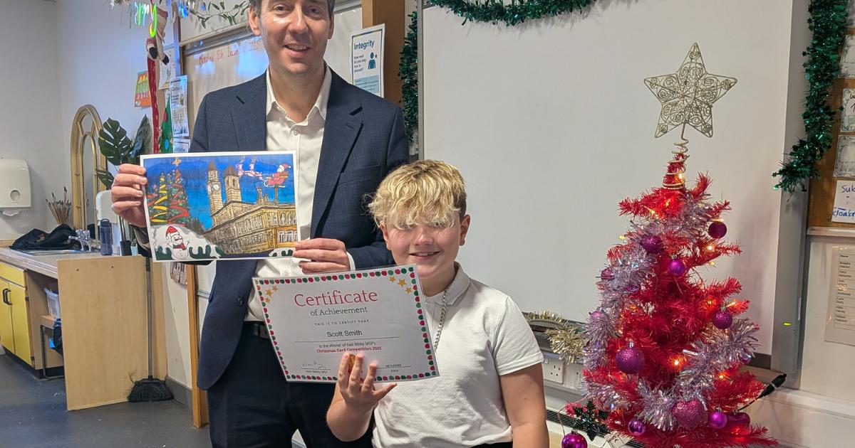 Paisley pupil wins Neil Bibby's Christmas card competition