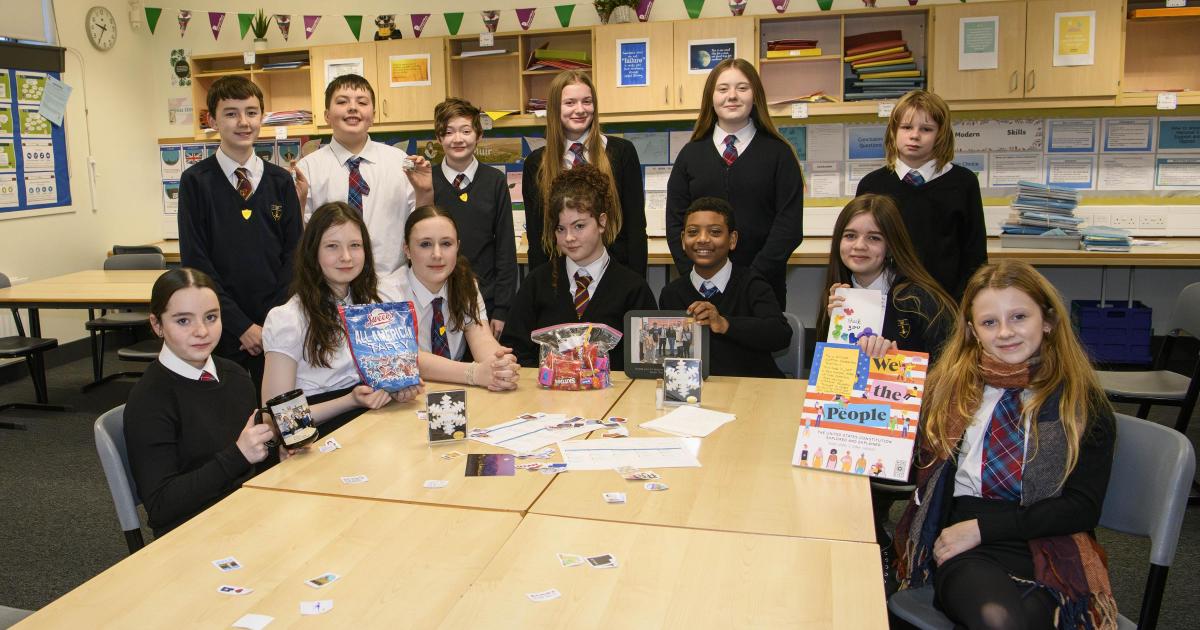 Special USA delivery is sent to pupils at Greenock school