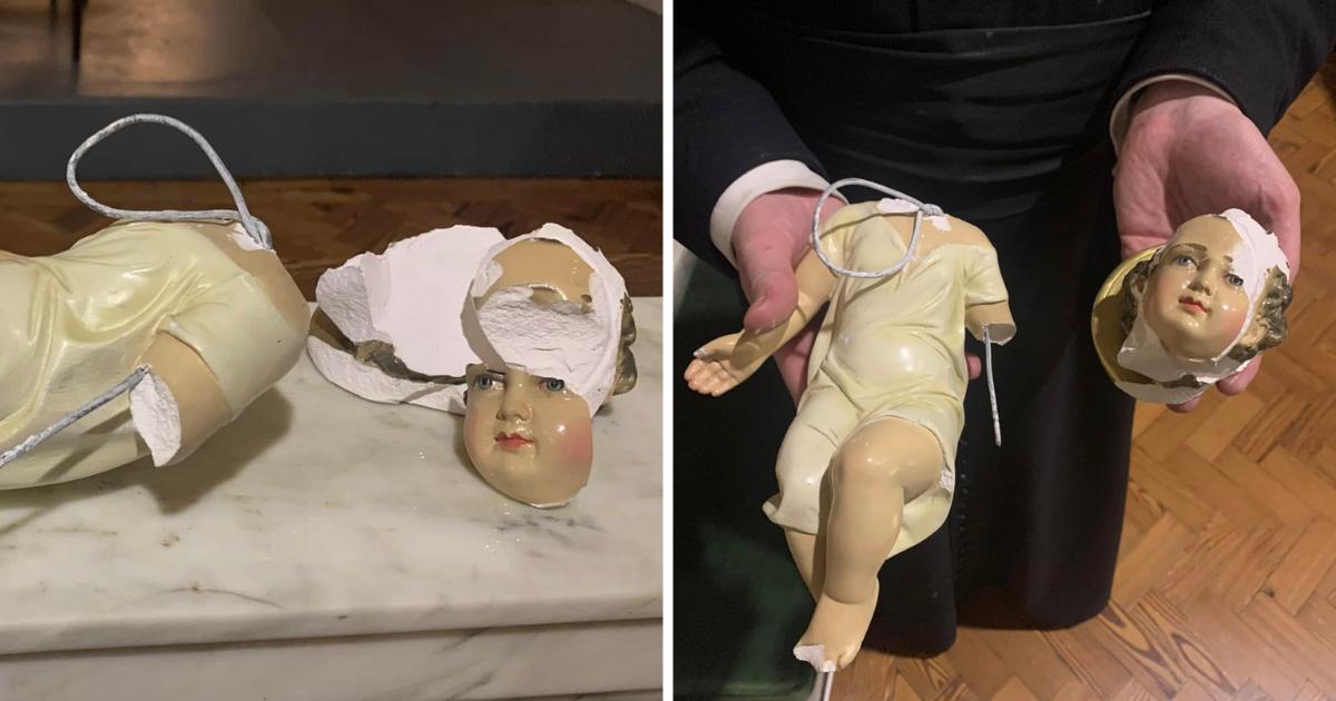 Edinburgh church's baby Jesus smashed on Christmas Eve