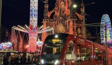 Edinburgh's trams to run all night for free on Hogmanay