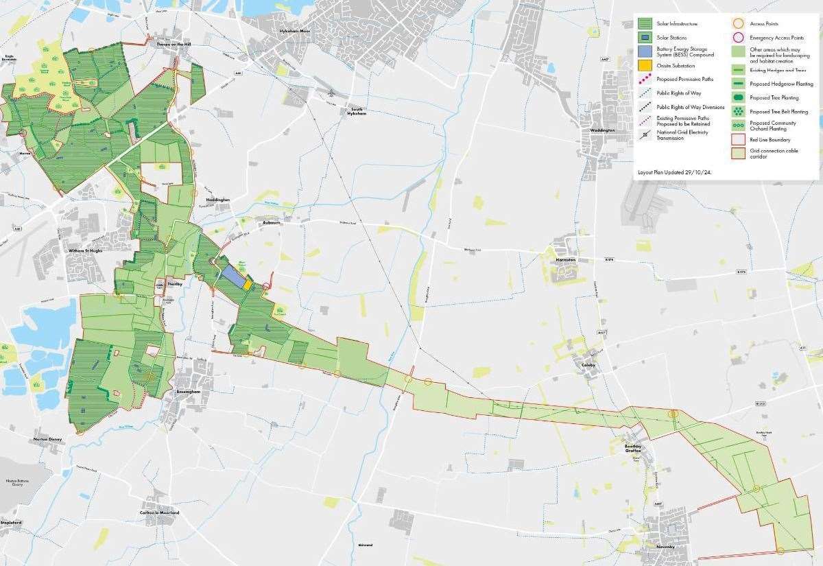 Objections to huge solar farm ‘the size of a London borough’ near Lincoln