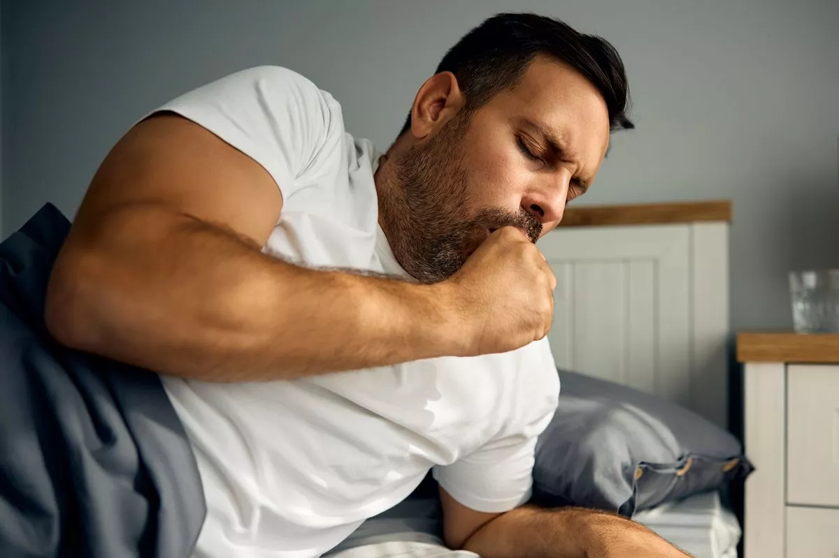 Man with cough