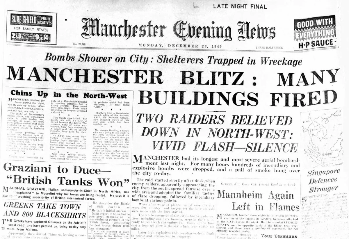 Manchester Evening News front page 