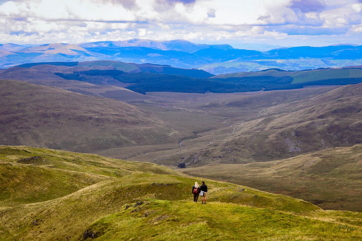 Located in Ceredigion near Ponterwyd, at 2,468ft, Pumlumon Fawr is the highest point in Central Wales