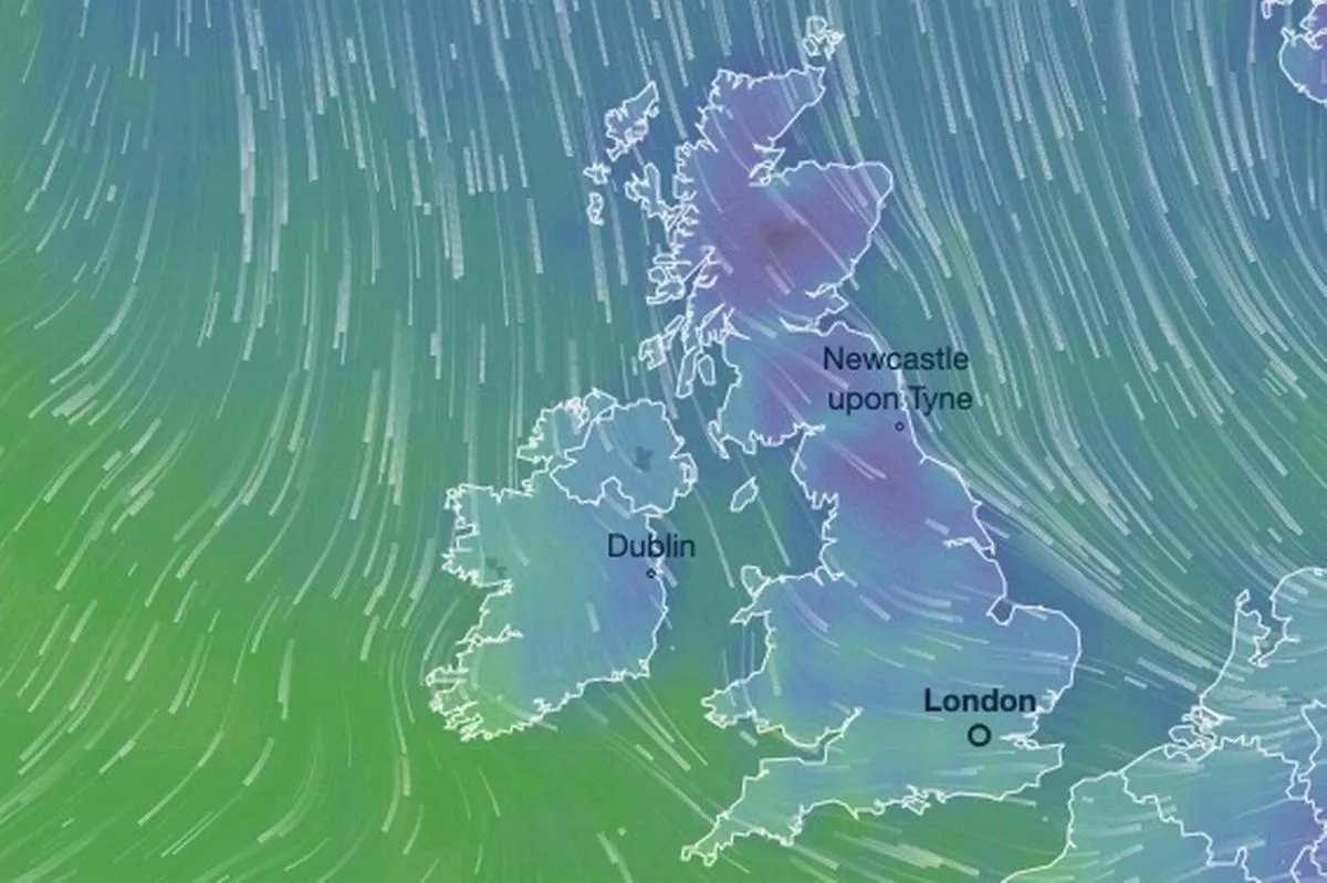 The weather map turns blue this week as it is getting colder