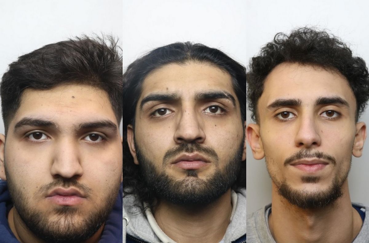 L-R: Abdul Babar, Sikander Babar and Sultan Bakr, who were jailed for life for fatal stabbing of Sadiq Al-Lami