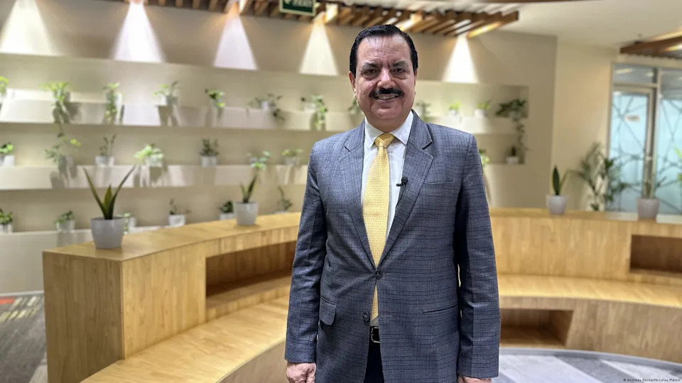 TCS's Bhatla says the advantage of India's digital infrastructure is that it gives access to both public and private services<span class="copyright">Andreas Becker/Nicolas Martin</span>