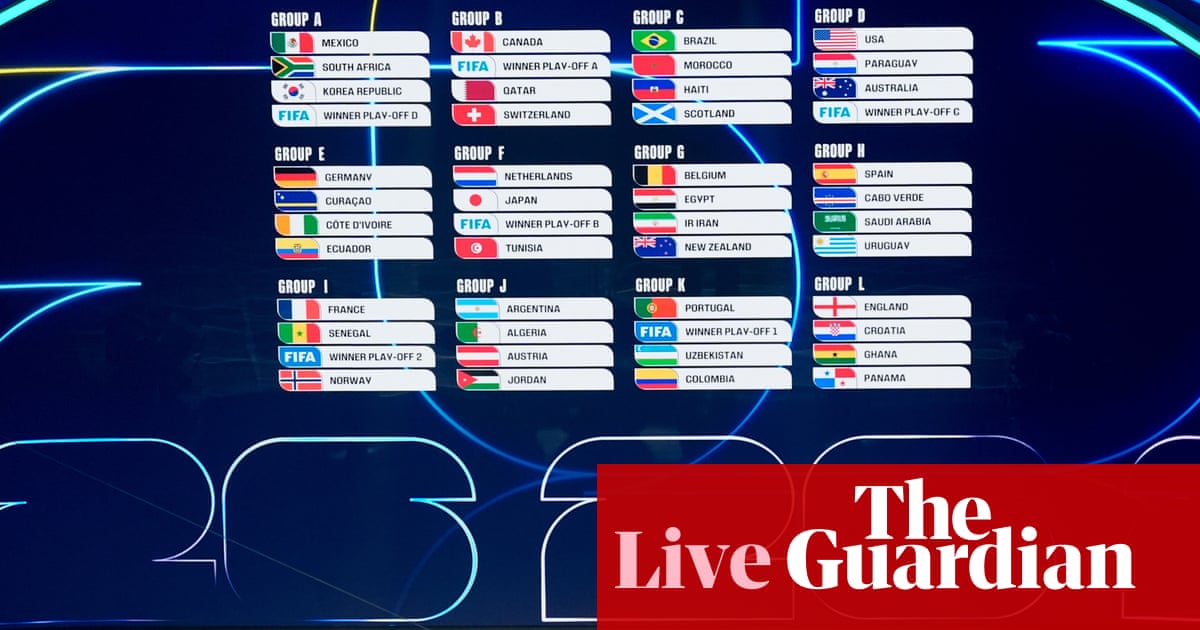 World Cup 2026 draw updates: England to meet Croatia, Brazil await Scotland, USA will face Australia – as it happendd | World Cup 2026