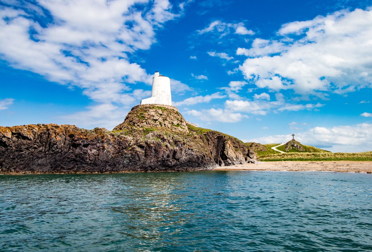 Llanddwyn Island on Anglesey's west coast is home to the church of St Dwynwen - the Welsh patron saint of lovers