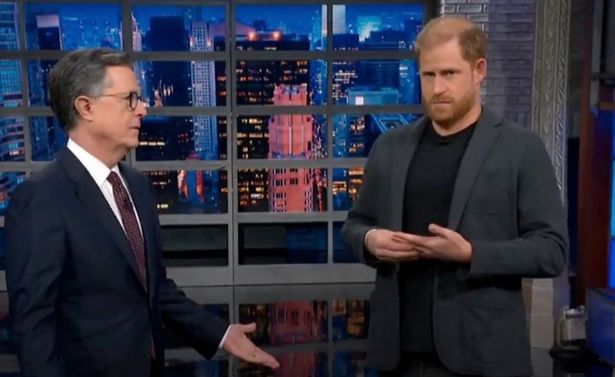 Prince Harry on The Late Show with Stephen Colbert