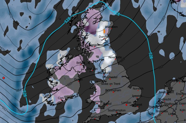 UK weather map