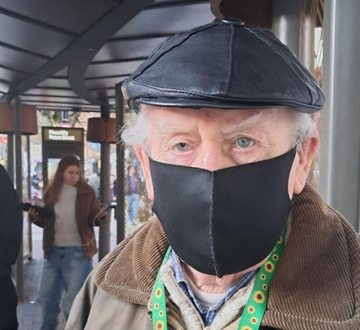 94-year-old Terence who relies on getting the bus into town to socialise.