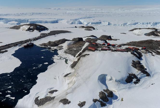 French Antarctic base Dumont-d'Urville, Antarctica, January 17, 2012.