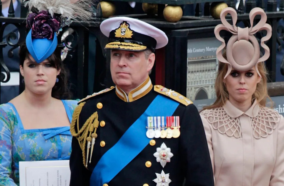 Both Princess Beatrice and Eugenie did attend the Royal Family’s early Christmas party held at Buckingham Palace last week without their parents (AP2011)