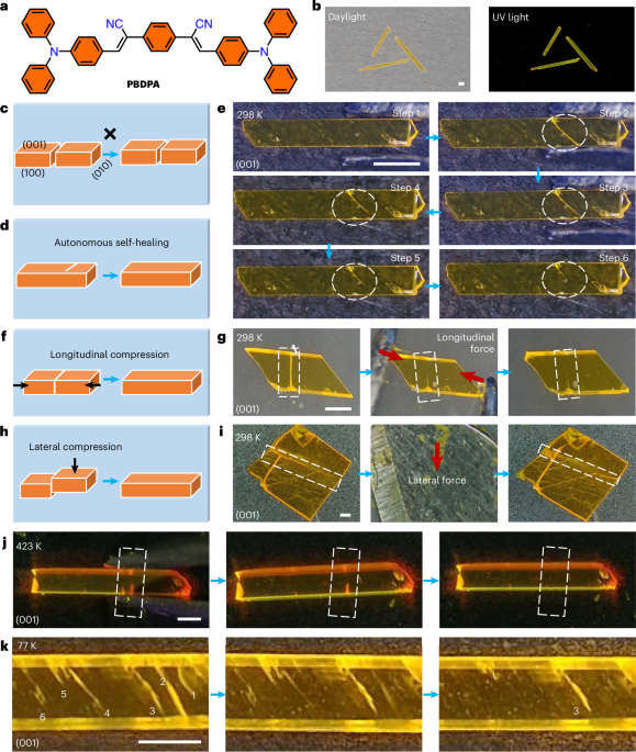 Cryogenically self-healing organic crystals | Nature Materials