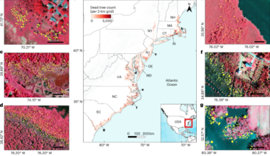 Overlooked and extensive ghost forest formation across the US Atlantic coast