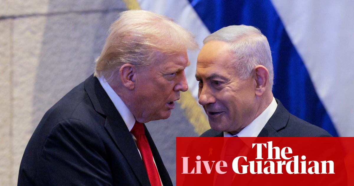Trump to meet Netanyahu at Mar-a-Lago amid concerns over progress on fragile Gaza truce plan – live | Trump administration