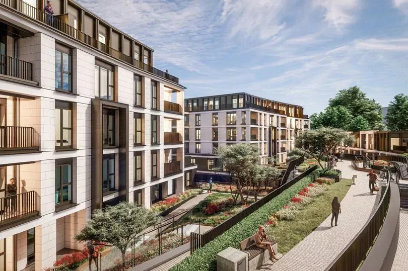 A digital image of a modern building.