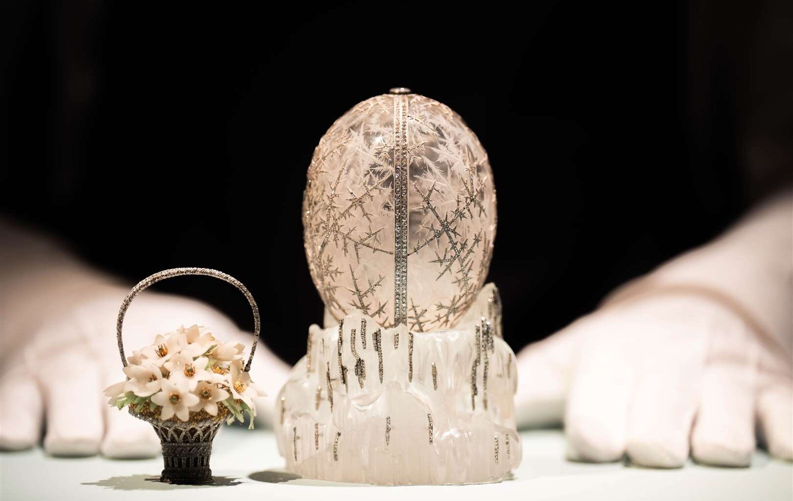 Jewel-studded Faberge egg sells for record £22.9m at London auction
