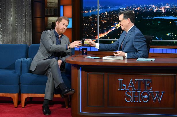 Prince Harry on The Late Show with Stephen Colbert