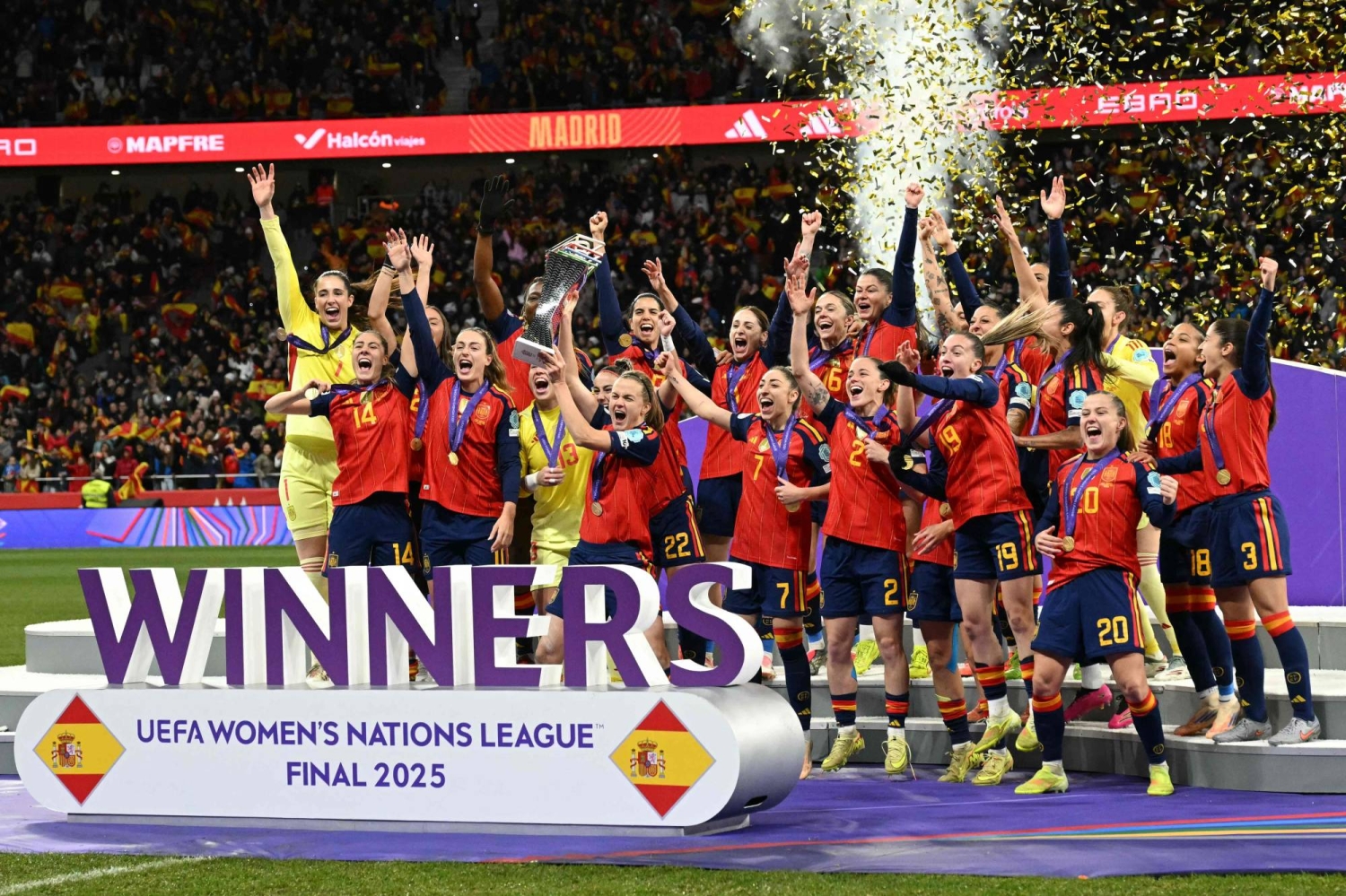 Spain overpowers Germany to win second Women's Nations League