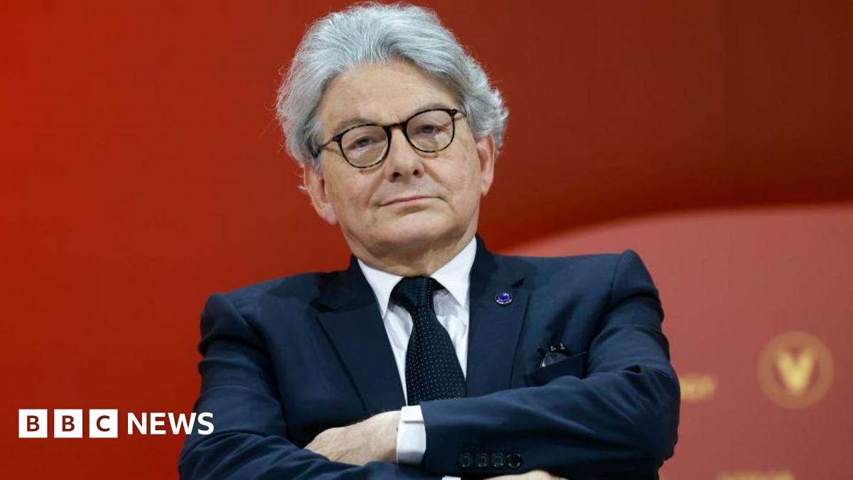 Internal Market European Commission Commissioner, Thierry Breton, attends the Viva Technology show at Parc des Expositions Porte de Versailles on 24 May 2024 in Paris, France.