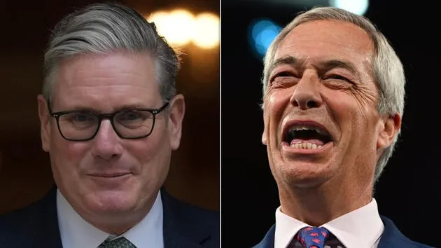 Keir Starmer and Nigel Farage