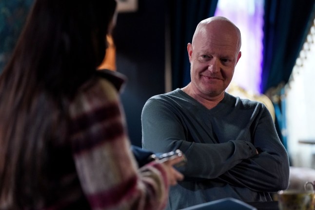 Lauren sits with Max in Eastenders