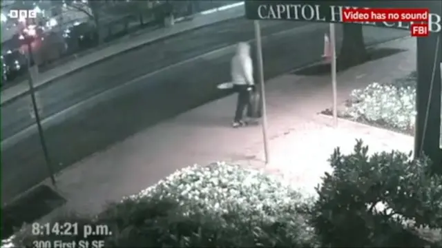 Suspect is seen in surveillance video