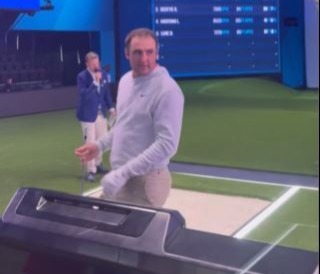 Scottie Scheffler on the TGL simulator