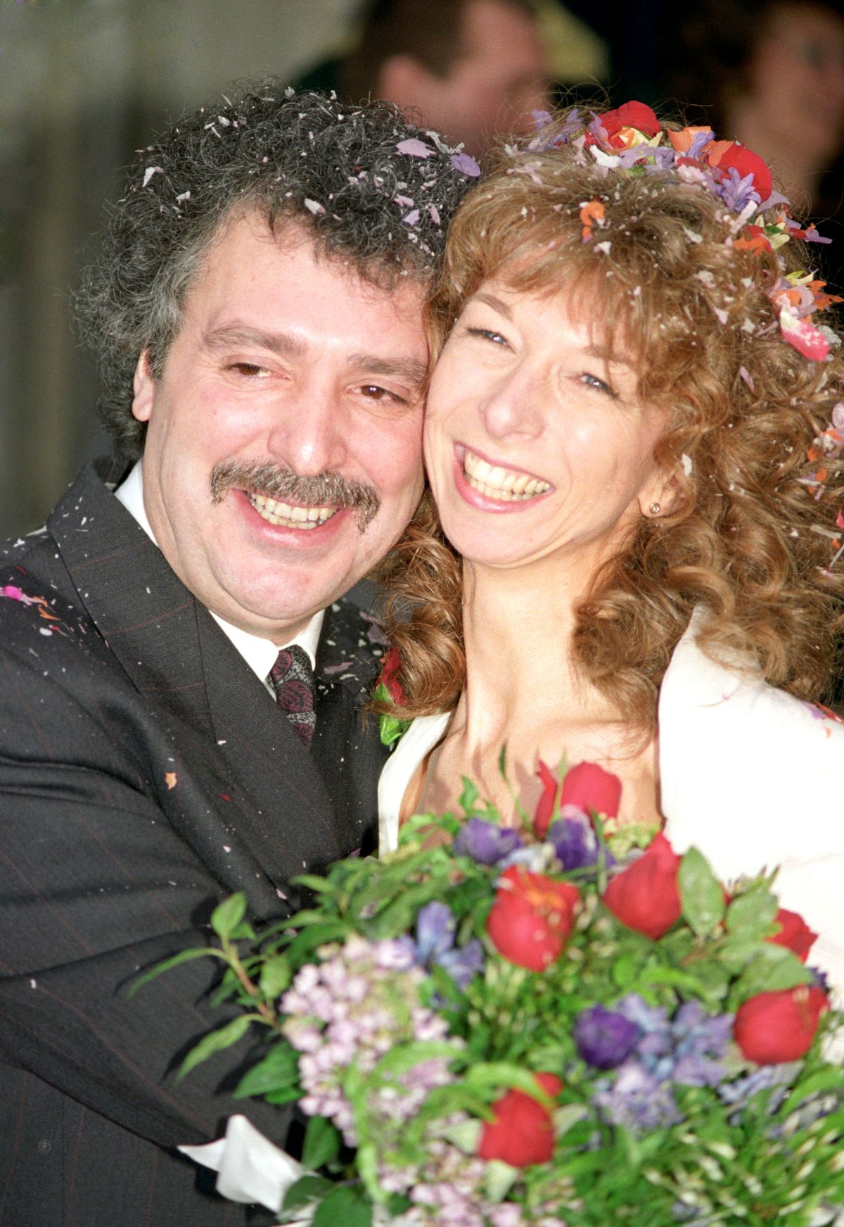 Helen Worth with first husband Michael Angelis