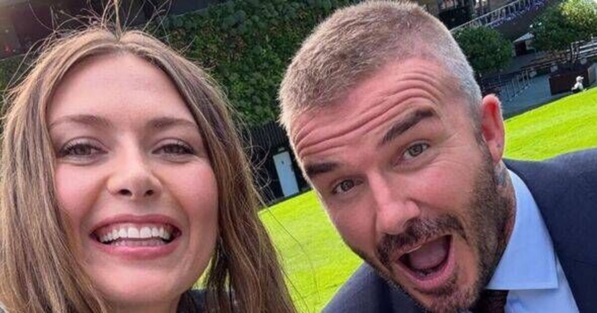 Tennis star looks unrecognisable after posing with David Beckham at Wimbledon | Tennis | Sport